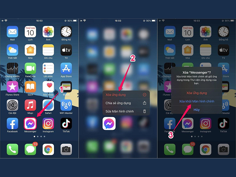 Cách ẩn ứng dụng trên iPhone bằng việc xóa khỏi màn hình