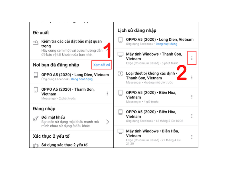 cách đăng xuất messenger trên điện thoại và Cách xóa nơi đăng nhập trên điện thoại Android bước 3